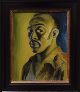 Gerard Sekoto, Self-Portrait, 1947. Oil on canvas on board, 45.7 x 35.6cm. The Kilbourn Collection. 60th International Art Exhibition – La Biennale di Venezia, ‘Stranieri Ovunque – Foreigners Everywhere’. Photo by: Matteo de Mayda. Courtesy of La Biennale di Venezia.